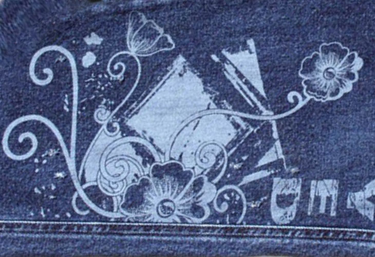 Kỹ thuật in lụa trên vải jean